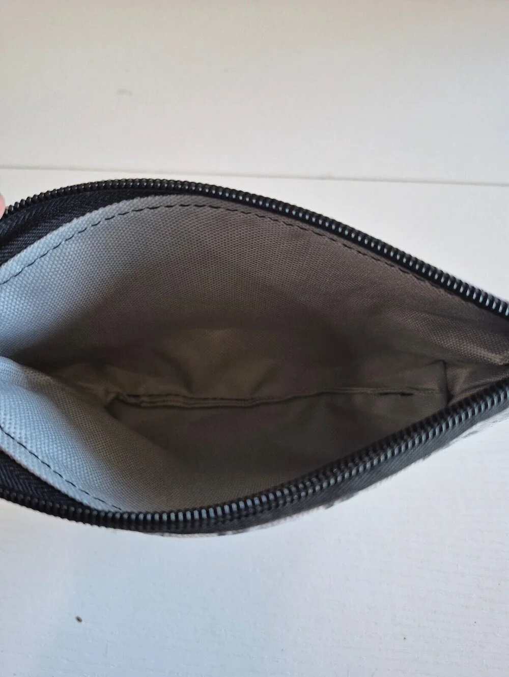 Goth-girl face black & white Cosmetic Pouch